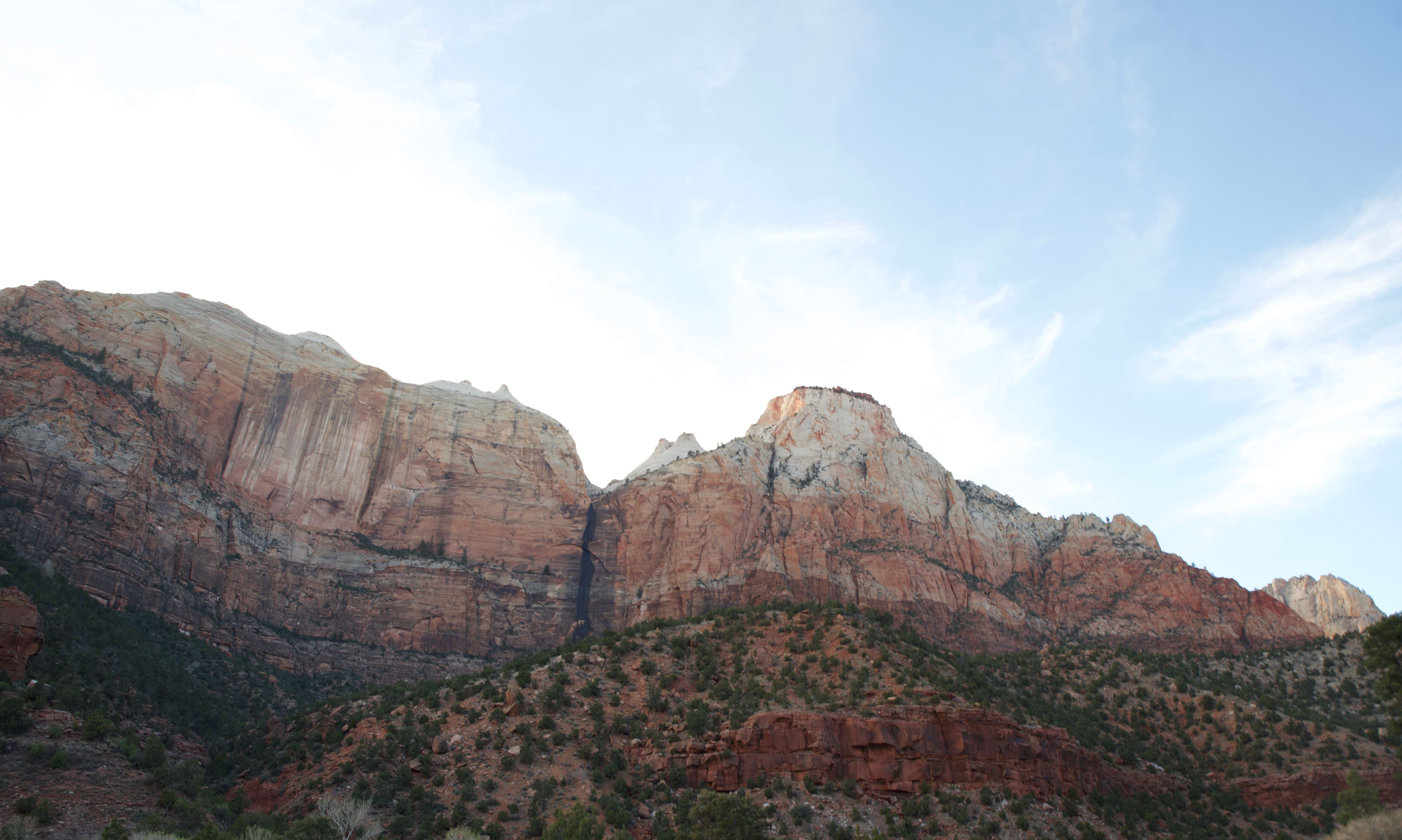 Brown Rocky Mountain Under the Blue Sky · Free Stock Photo