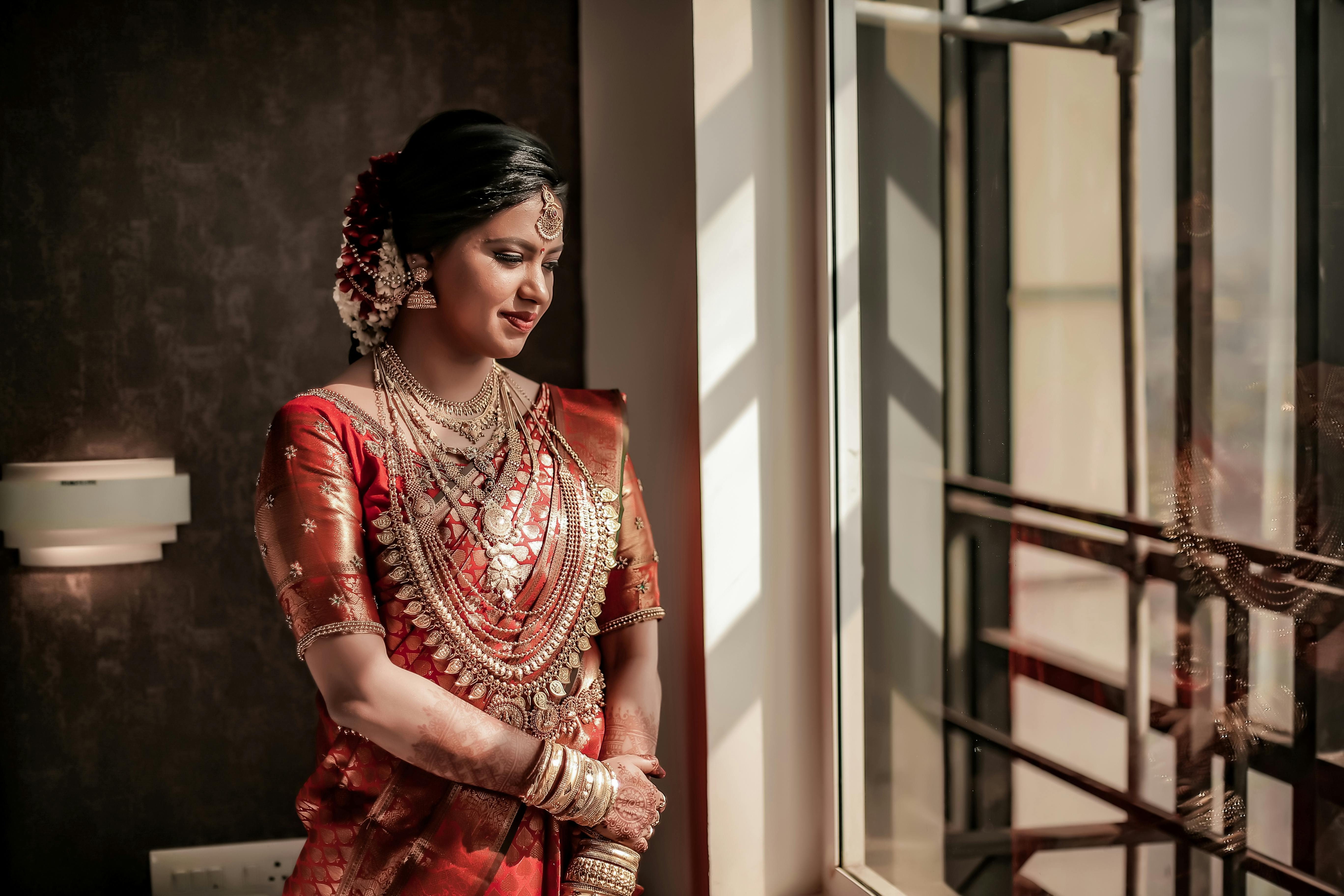 A Beautiful Woman Wearing Saree · Free Stock Photo