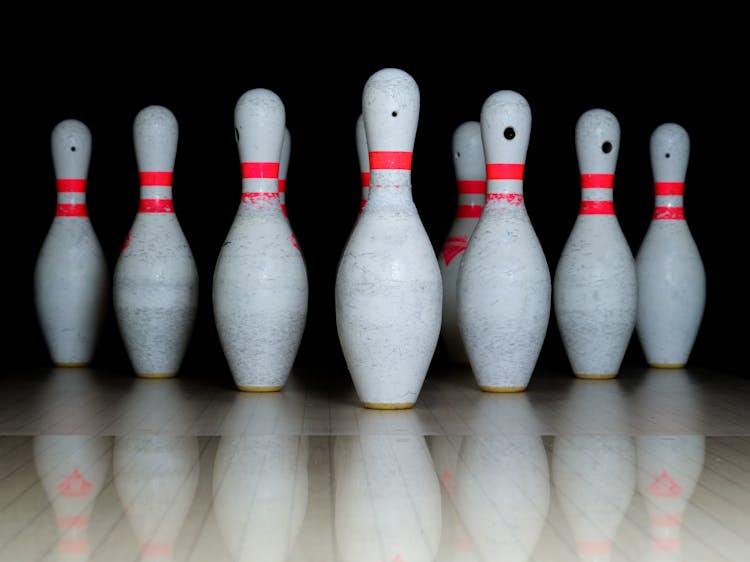 White Bowling Pins 