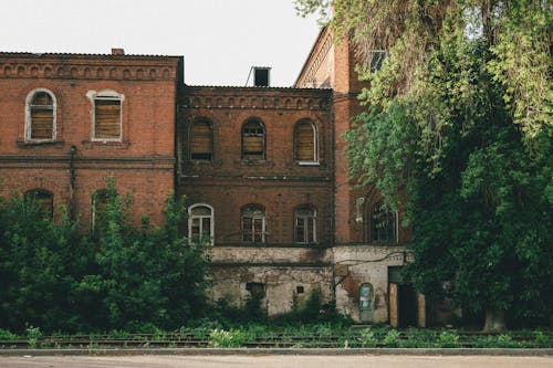 Free An Abandoned Brick Building Stock Photo