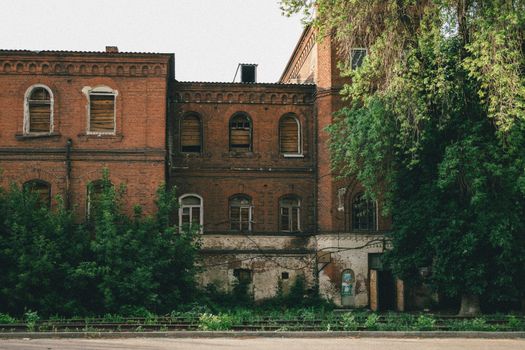 An Abandoned Brick Building