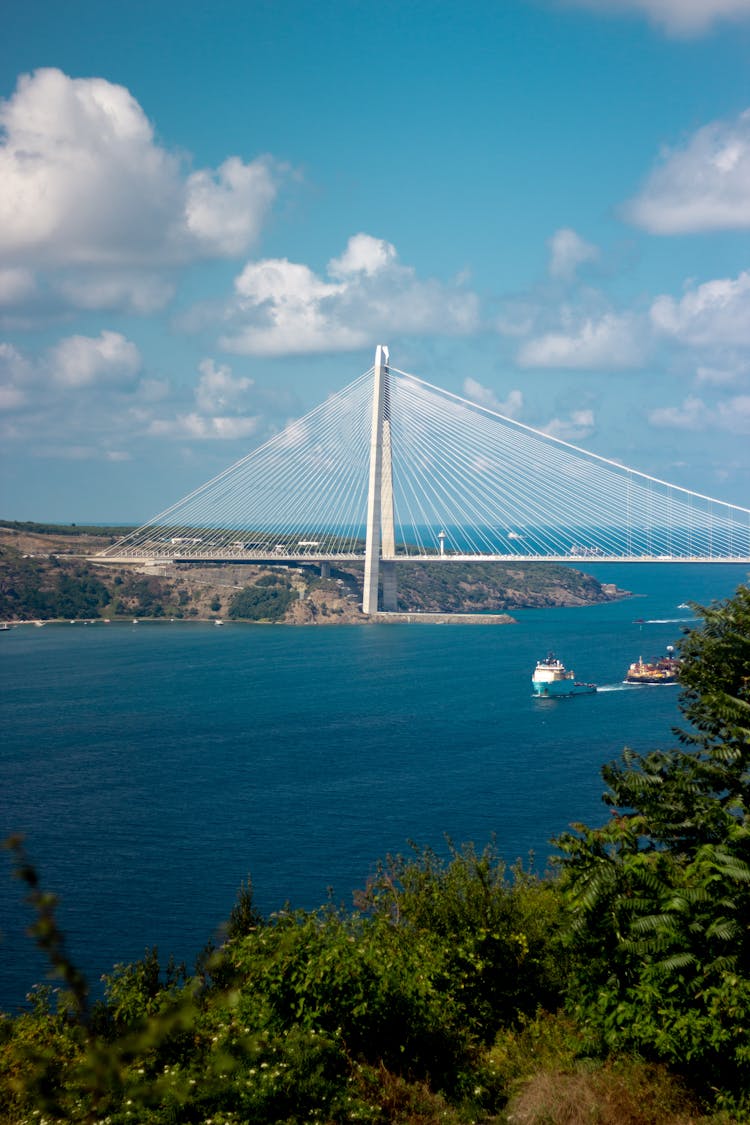 A View Of The Yavuz Sultan Selim Bridge In Turkey