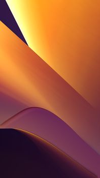 Colorful abstract image featuring flowing shapes in gradient hues of yellow and purple.