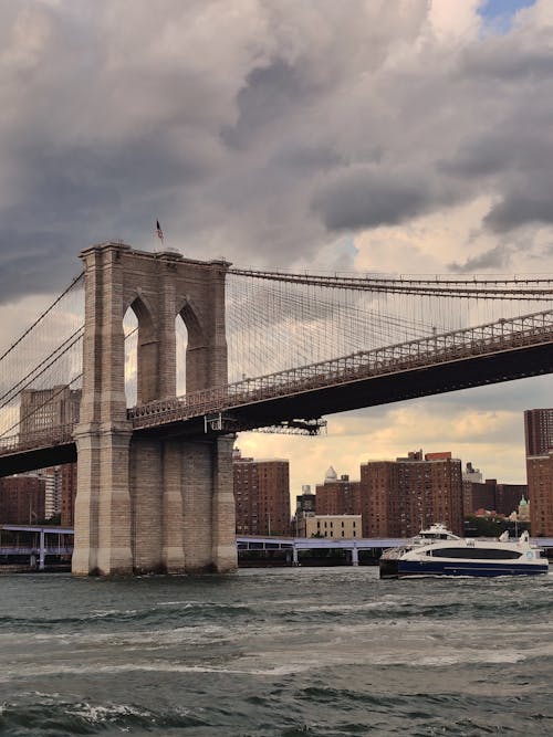 Ilmainen kuvapankkikuva tunnisteilla brooklyn bridge, joki, kaupunki