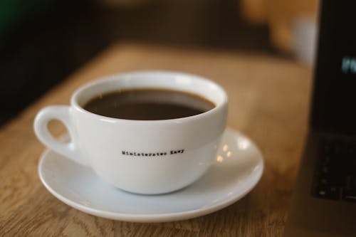 Free Close Up Photo Coffee in a Cup Stock Photo