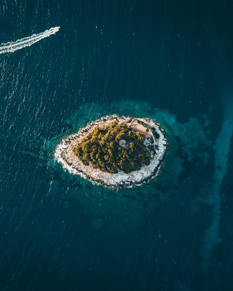 Bird's Eye View Photography Of Island