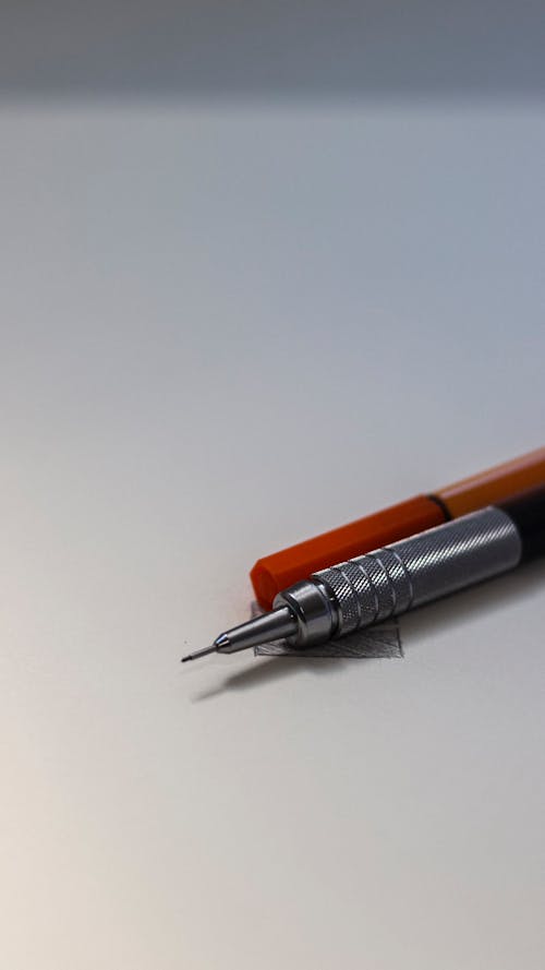 Close-up of Writing Tools on Table