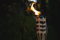 Close-Up of a Burning Torch