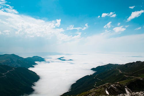 A Sea of Clouds on a Mountain