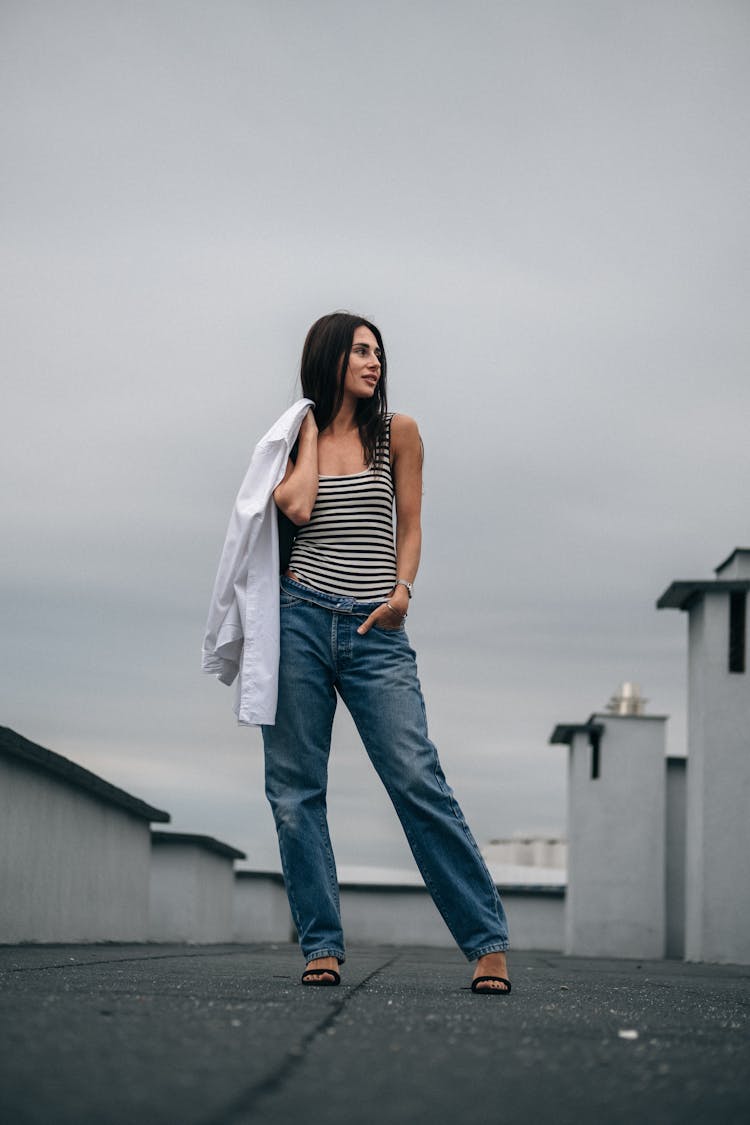 Woman On Roof