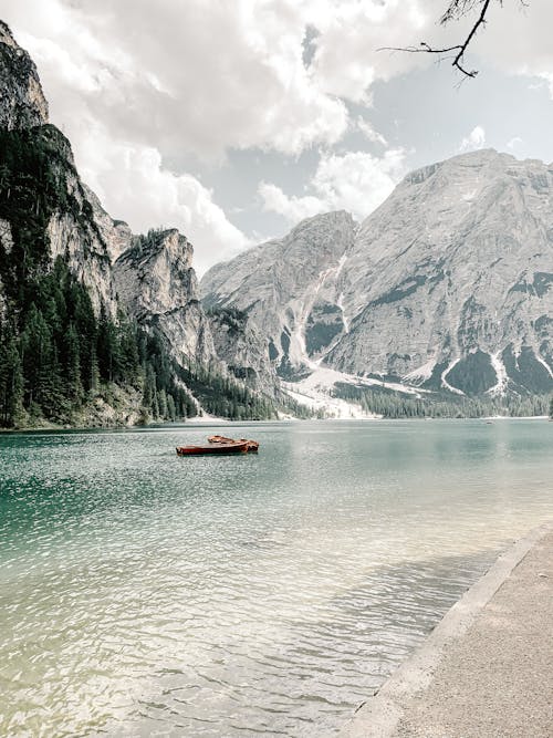 Wooden Boat on the Lake