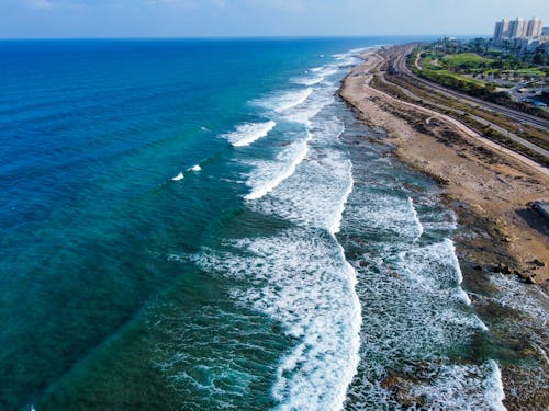 Darmowe zdjęcie z galerii z fotografia z drona, morze, ocean