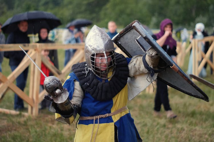 Knight During Reenactment