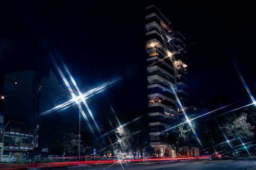 Illuminated Building During Night Time