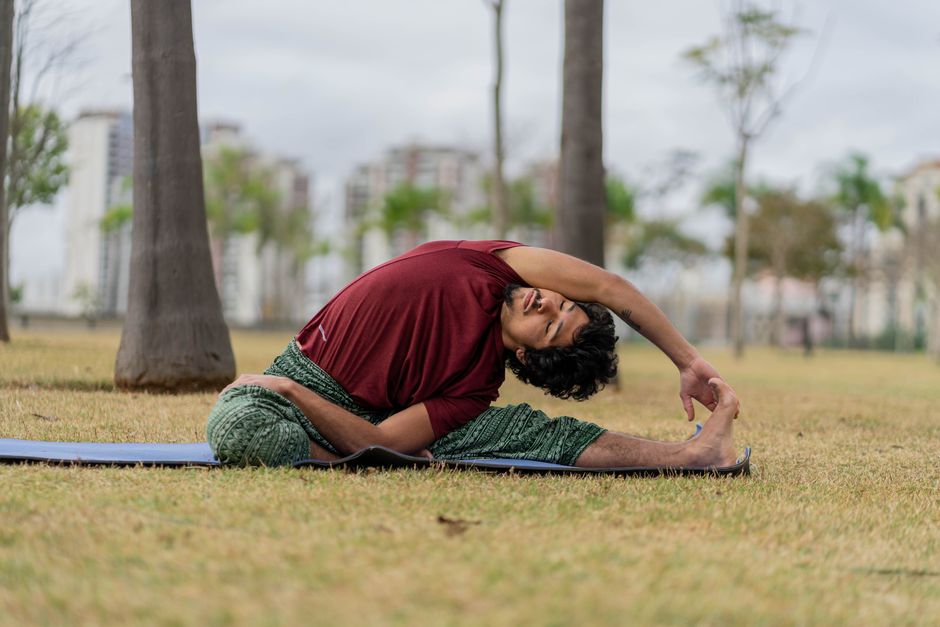 person practicing yoga outside person practicing yoga outside
