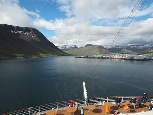 Free stock photo of cruise ship, iceland, landscape