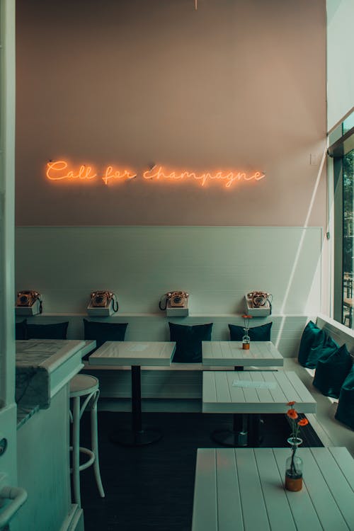 Free Orange Neon Light Signage On Wall Stock Photo