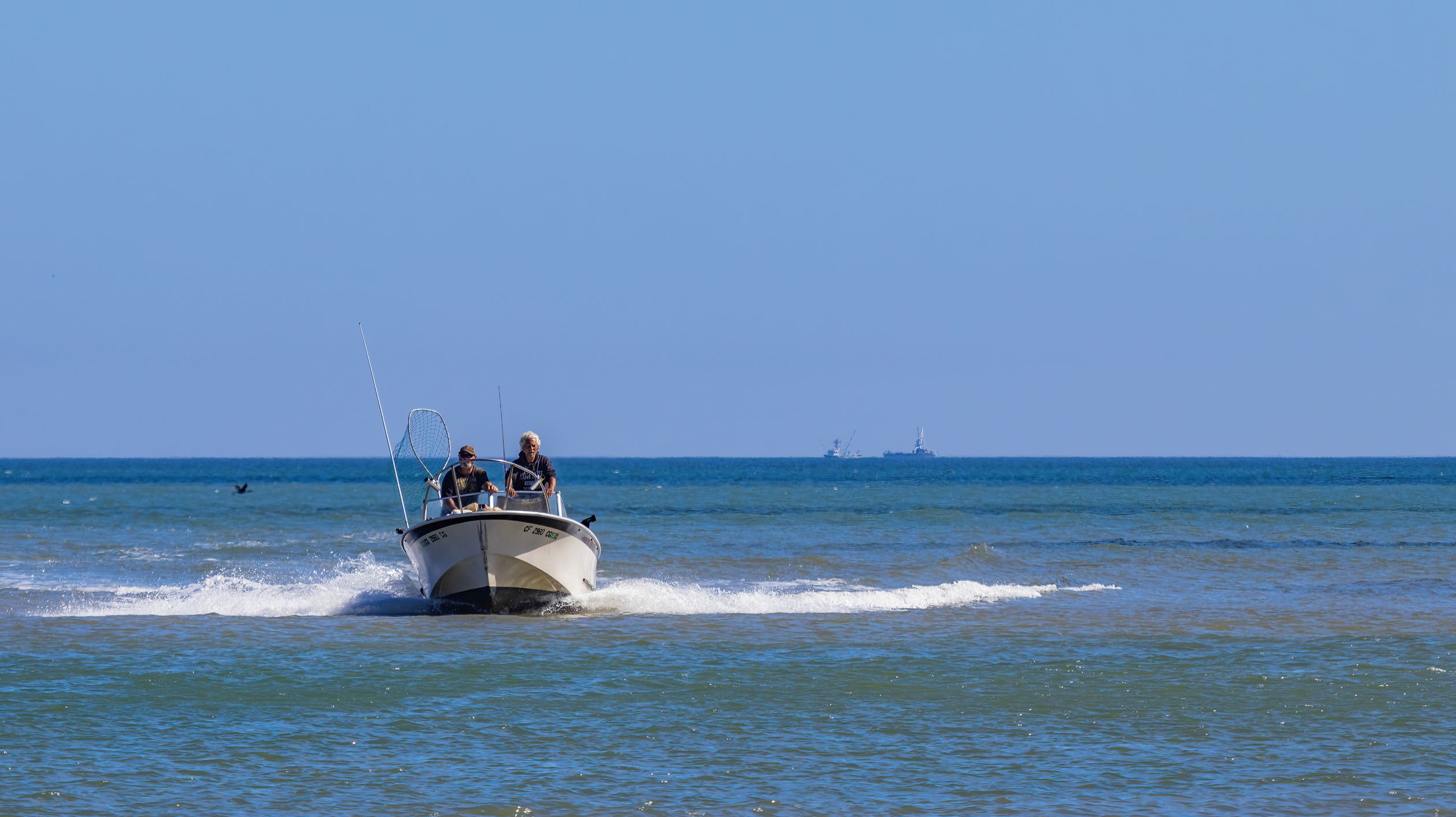 Two Men Riding a Speedboat · Free Stock Photo