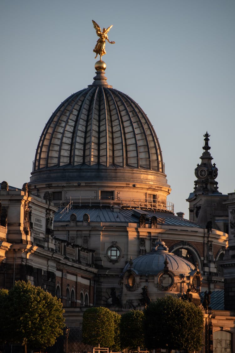 Dome Of Albertinum Museum In Dresden