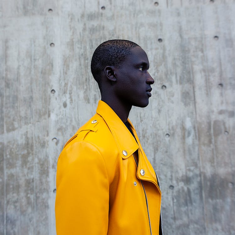 Man Wearing Yellow Jacket 