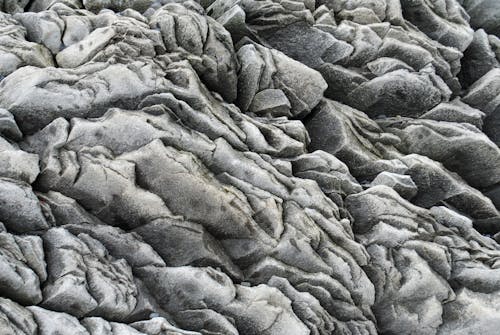 Grayscale of Rock Formation Texture