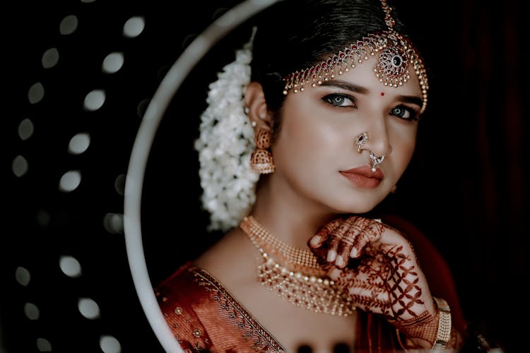 Portrait Of A Woman With Jewelry