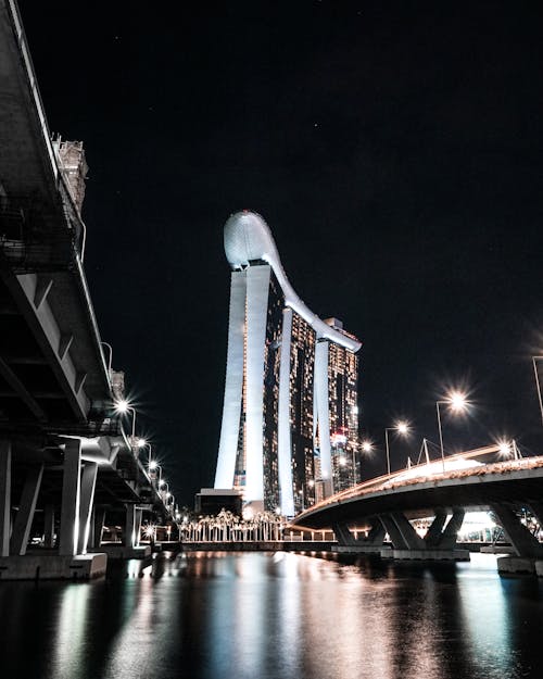 Безкоштовне стокове фото на тему «Marina Bay Sands, архітектура, вертикальні постріл» стокове фото