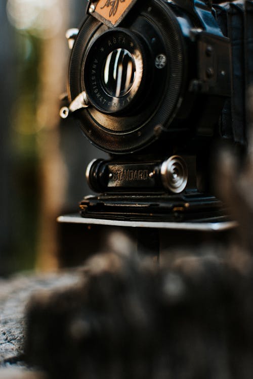 Close-up of a Vintage Camera · Free Stock Photo