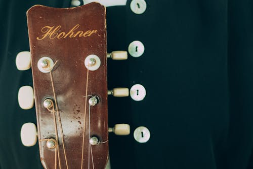 Close-Up Shot of a Headstock