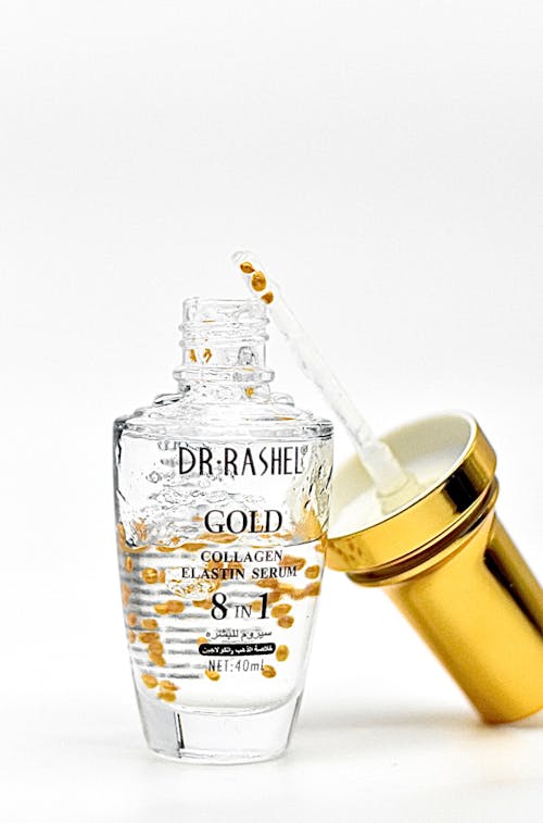 Luxury Beauty Product Bottle on White Background