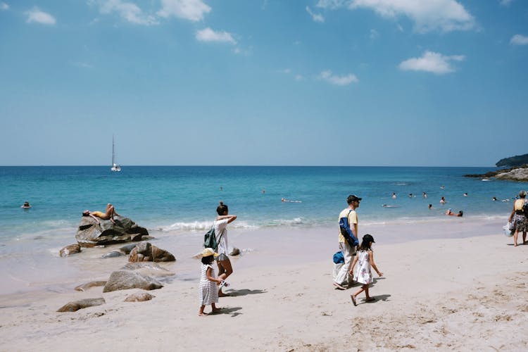 People At The Beach 