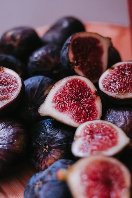 Figs Fruit Cut in Half