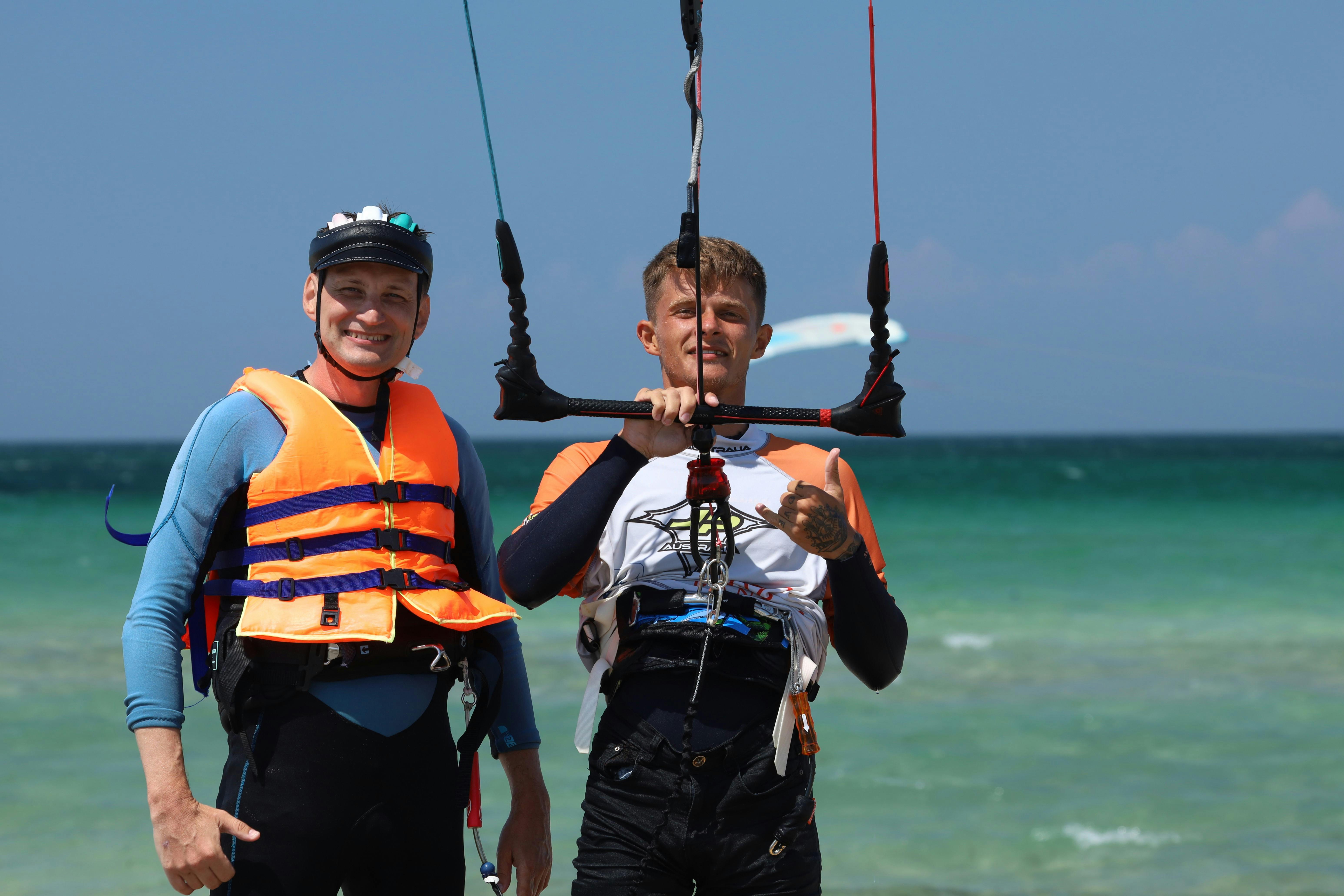 Free Smiling Men Doing Water Sports Stock Photo