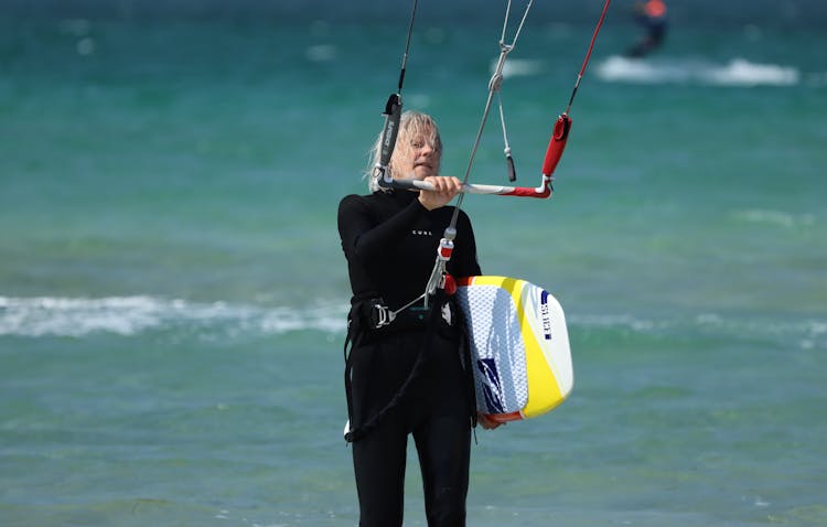 Kite Surfer In Water