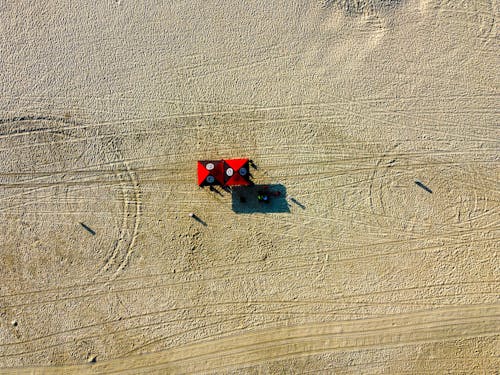Tire Tracks on Sand