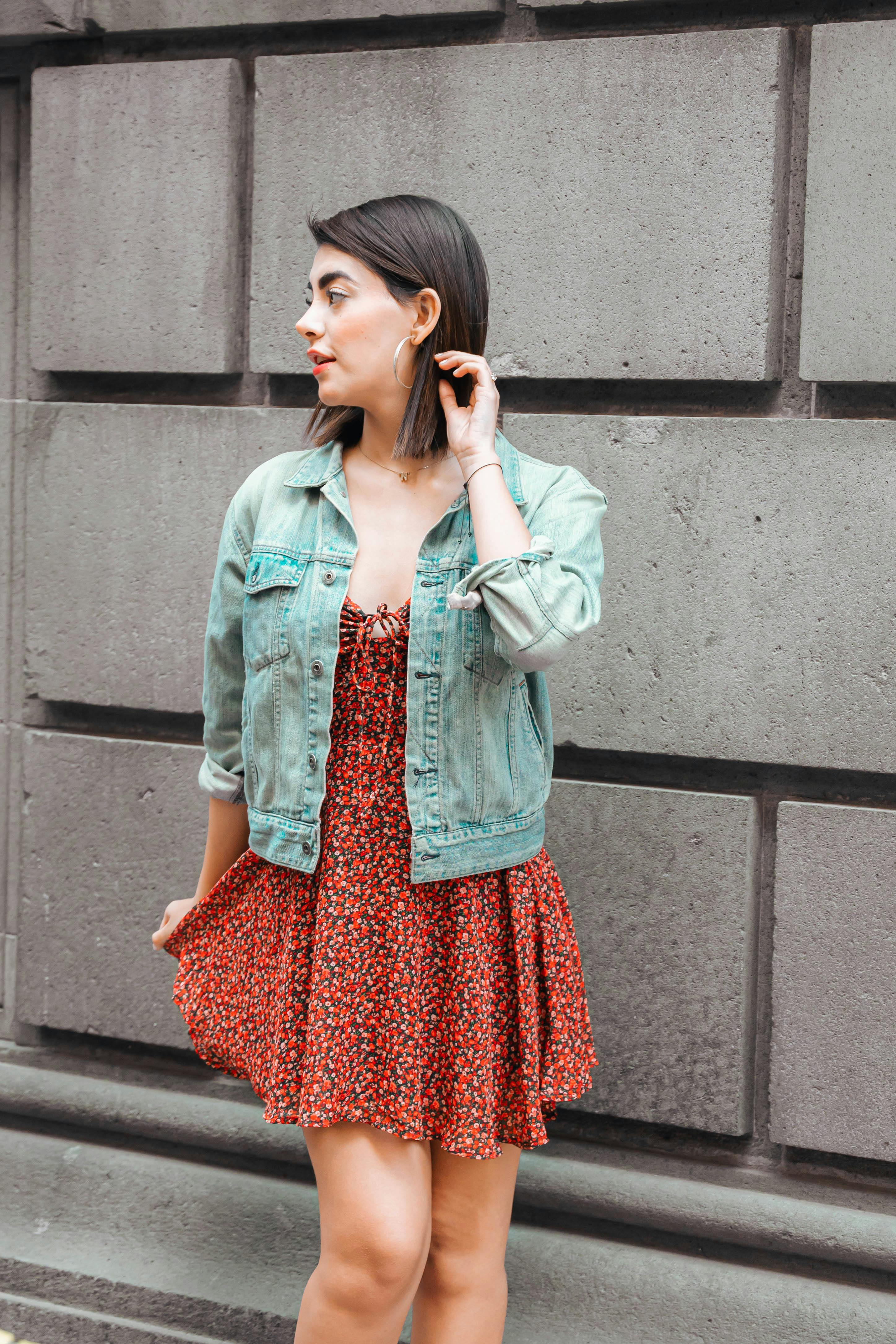 How to Style a Silk Dress with a Denim Jacket – Jessi Russell