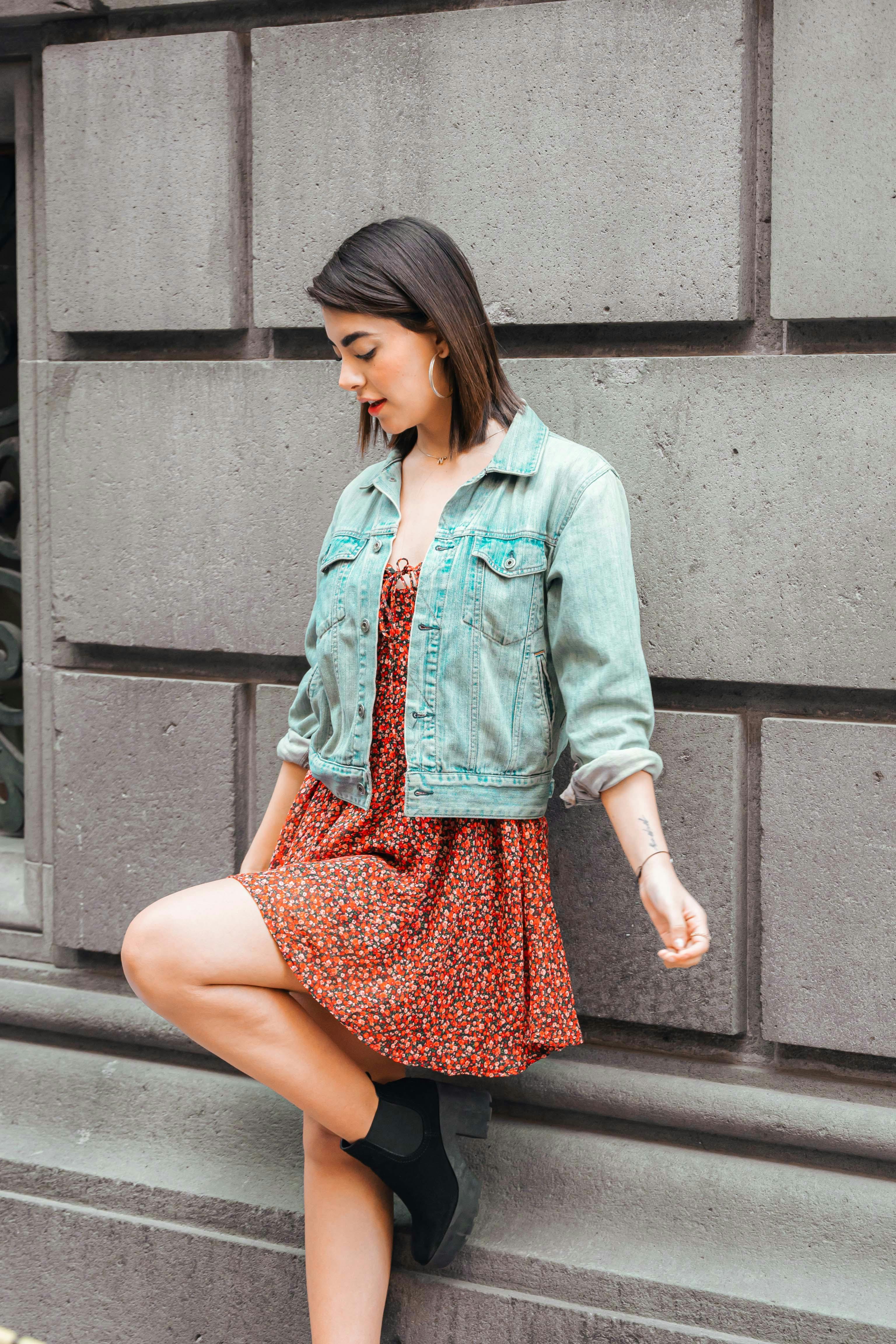 OOTD - Summer to Fall with a Denim Jacket and Booties | La Petite Noob | A  Toronto-Based Fashion and Lifestyle Blog.