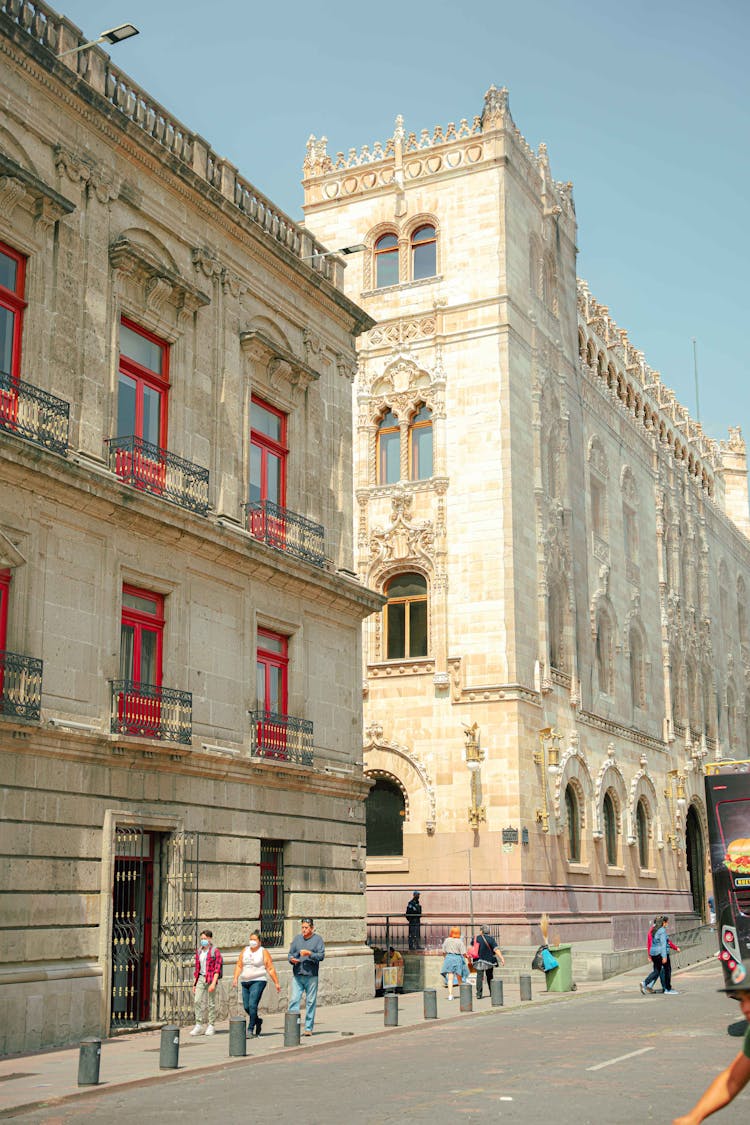 Facade Of The Post Museum In Mexico City, Mexico