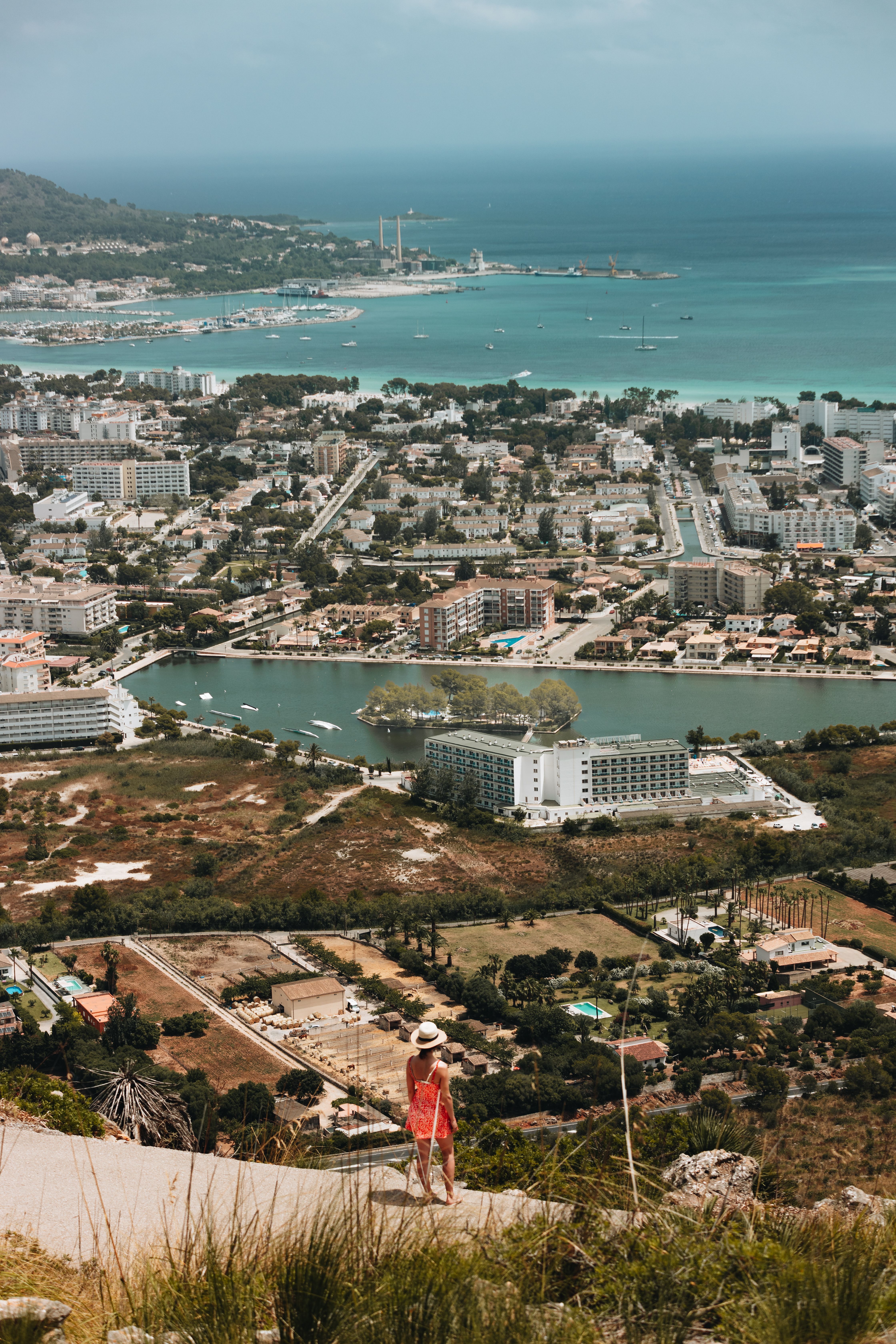 Alcúdia vanuit de lucht