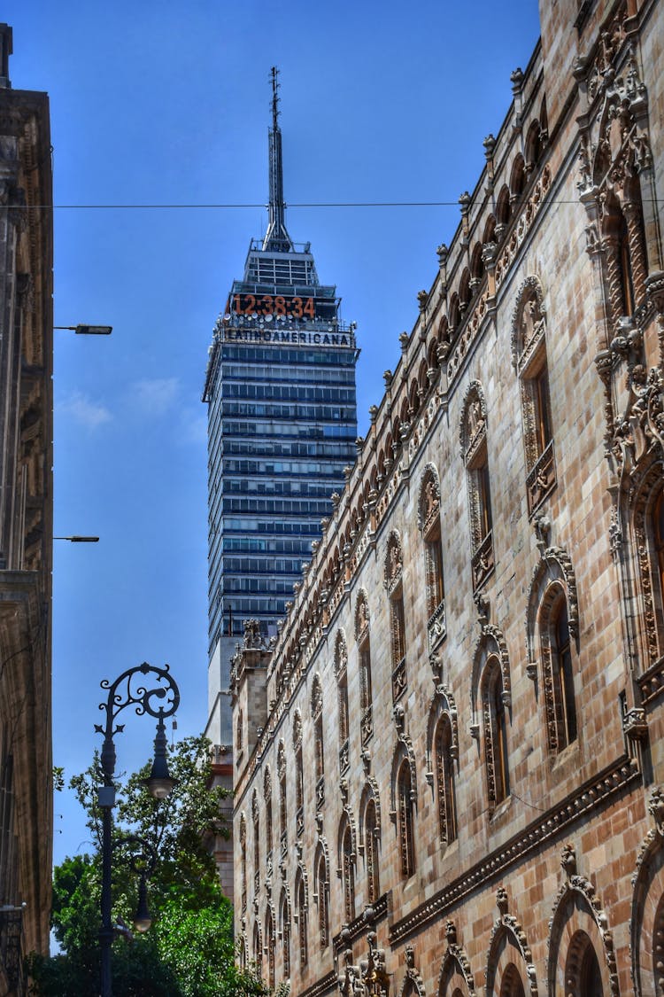 View Of The Latin American Tower Under Blue Sky