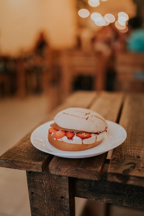 Dessert on Ceramic Plate