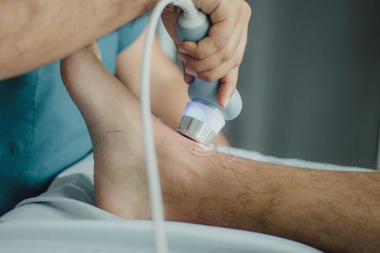 Leg Of Patient During Medical Examination