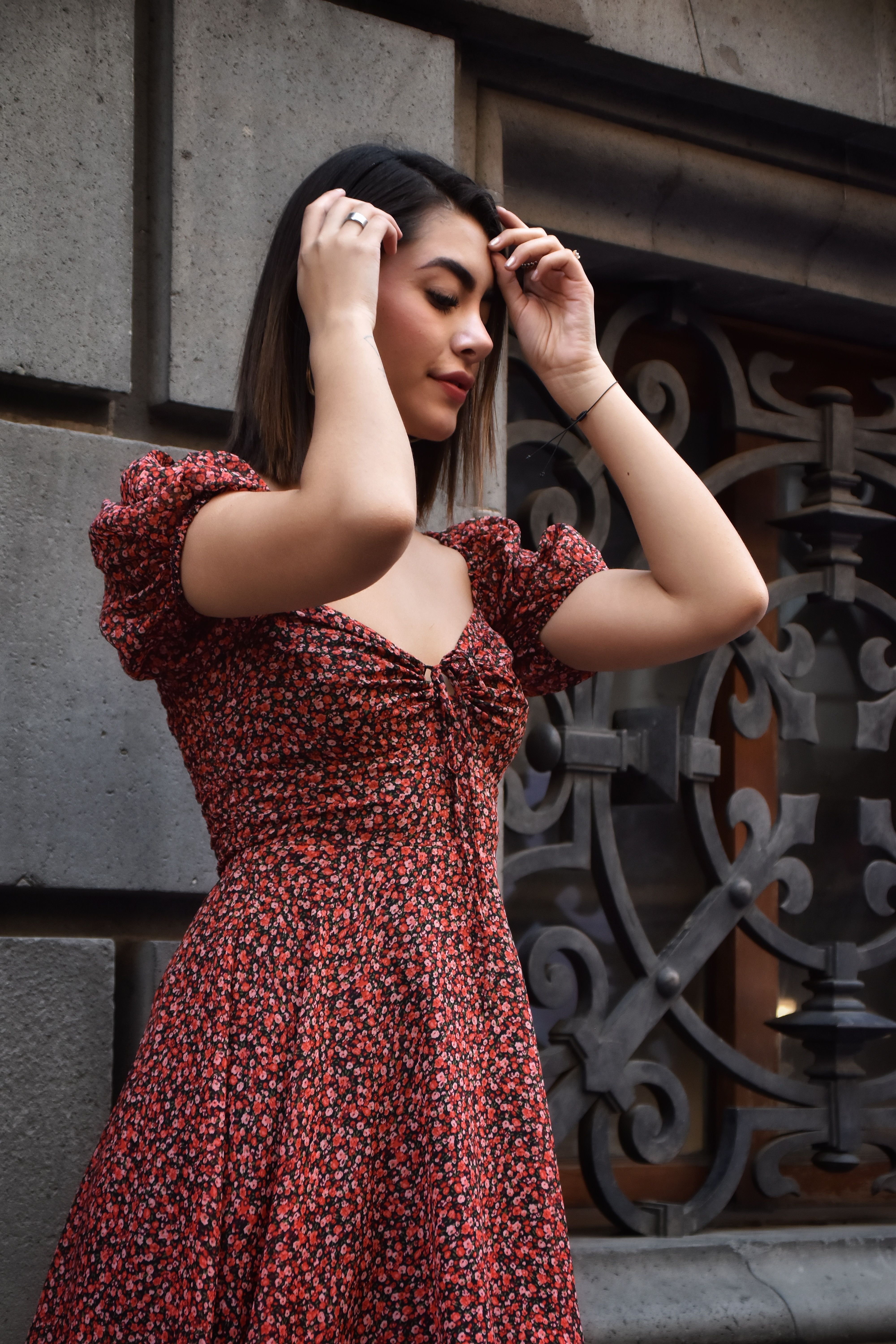 Vestido Floral Vermelho