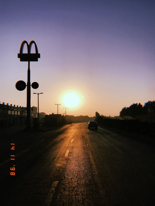 Free Sunrise And McDonalds Stock Photo