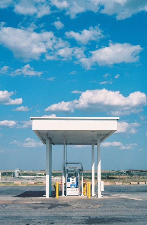 White and Blue Sky over City