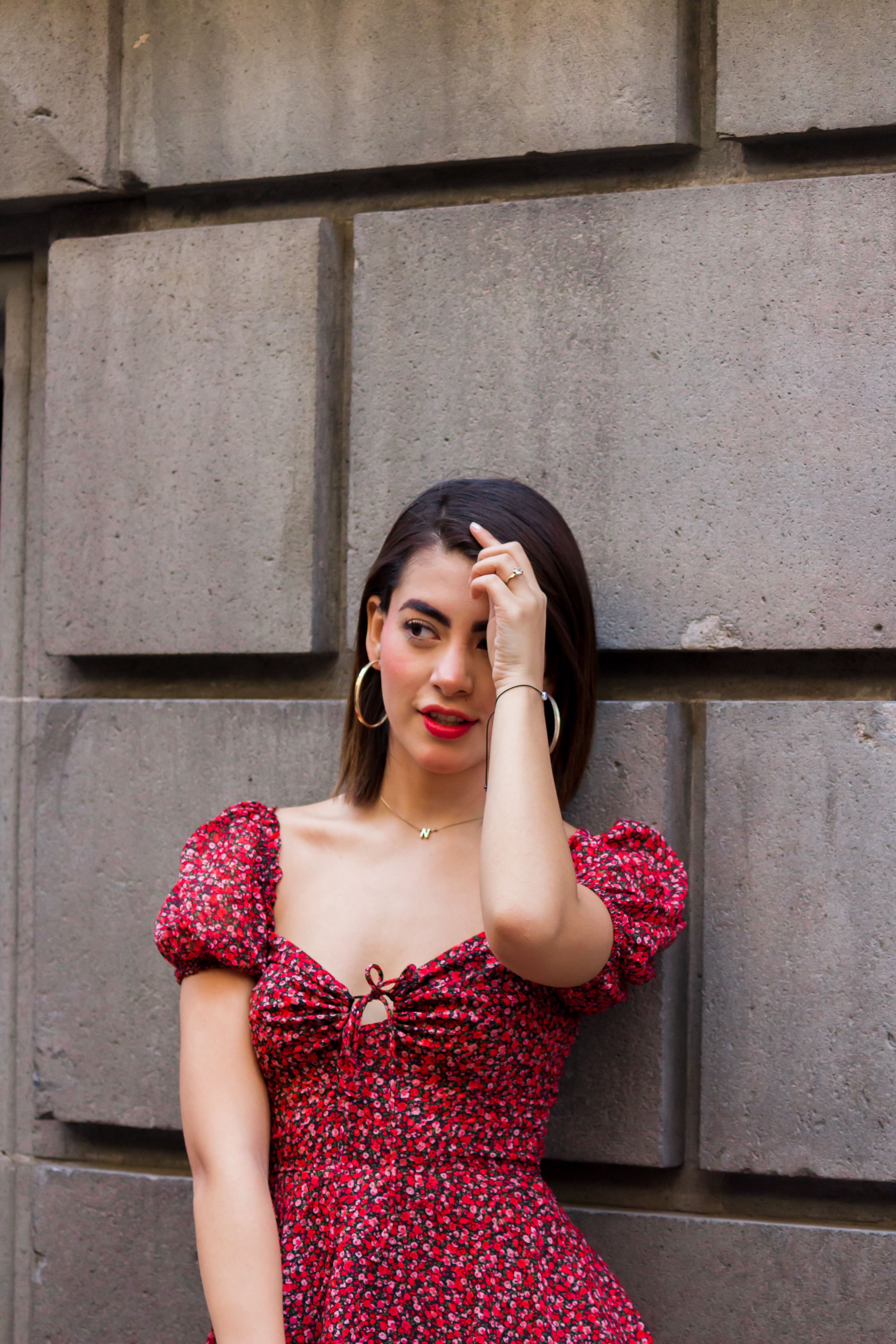Vestido Floral Vermelho