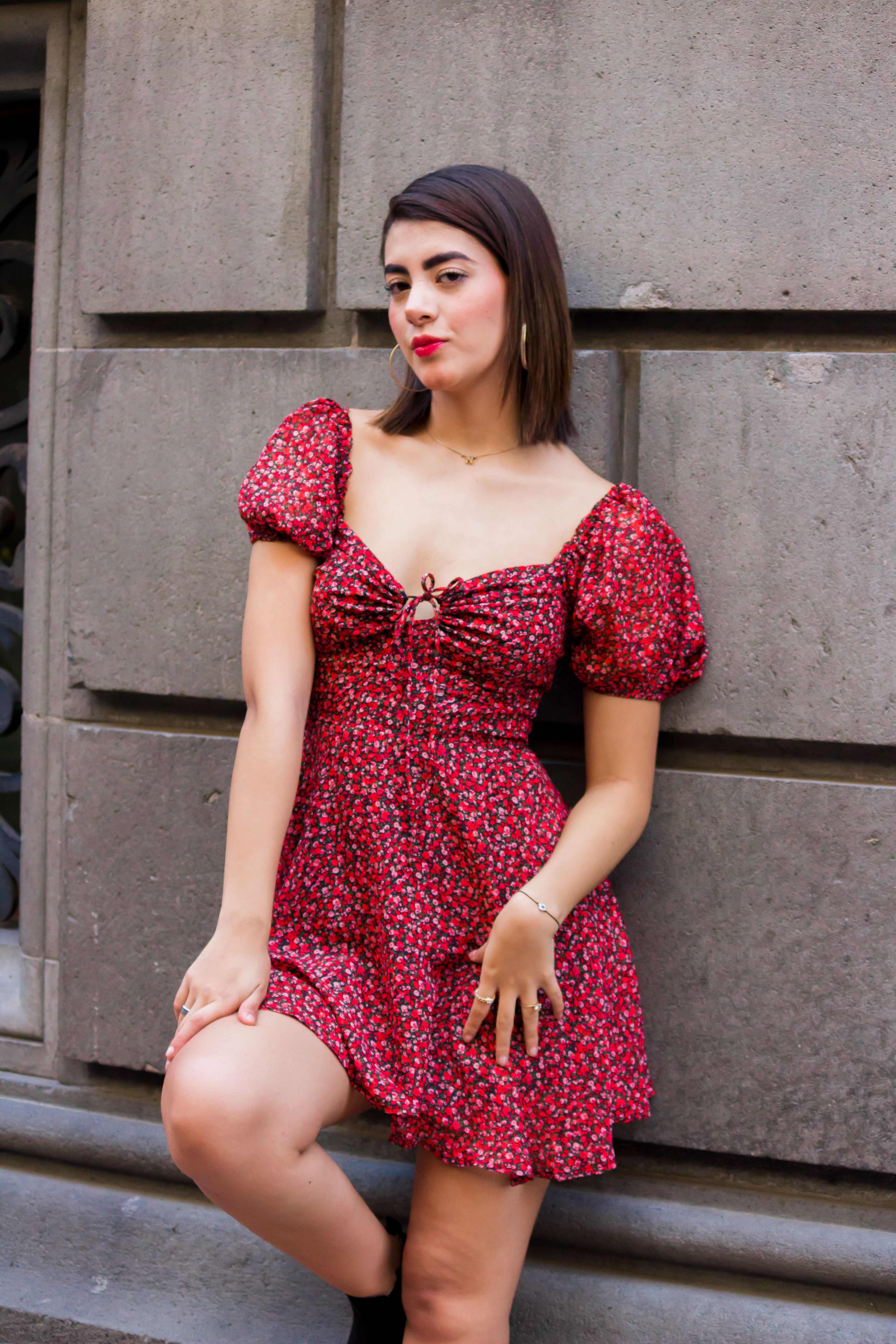 Vestido Floral Vermelho