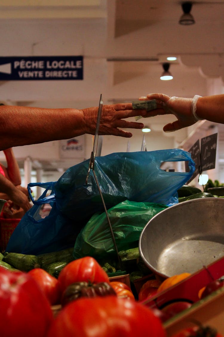 Customer Paying With Cash