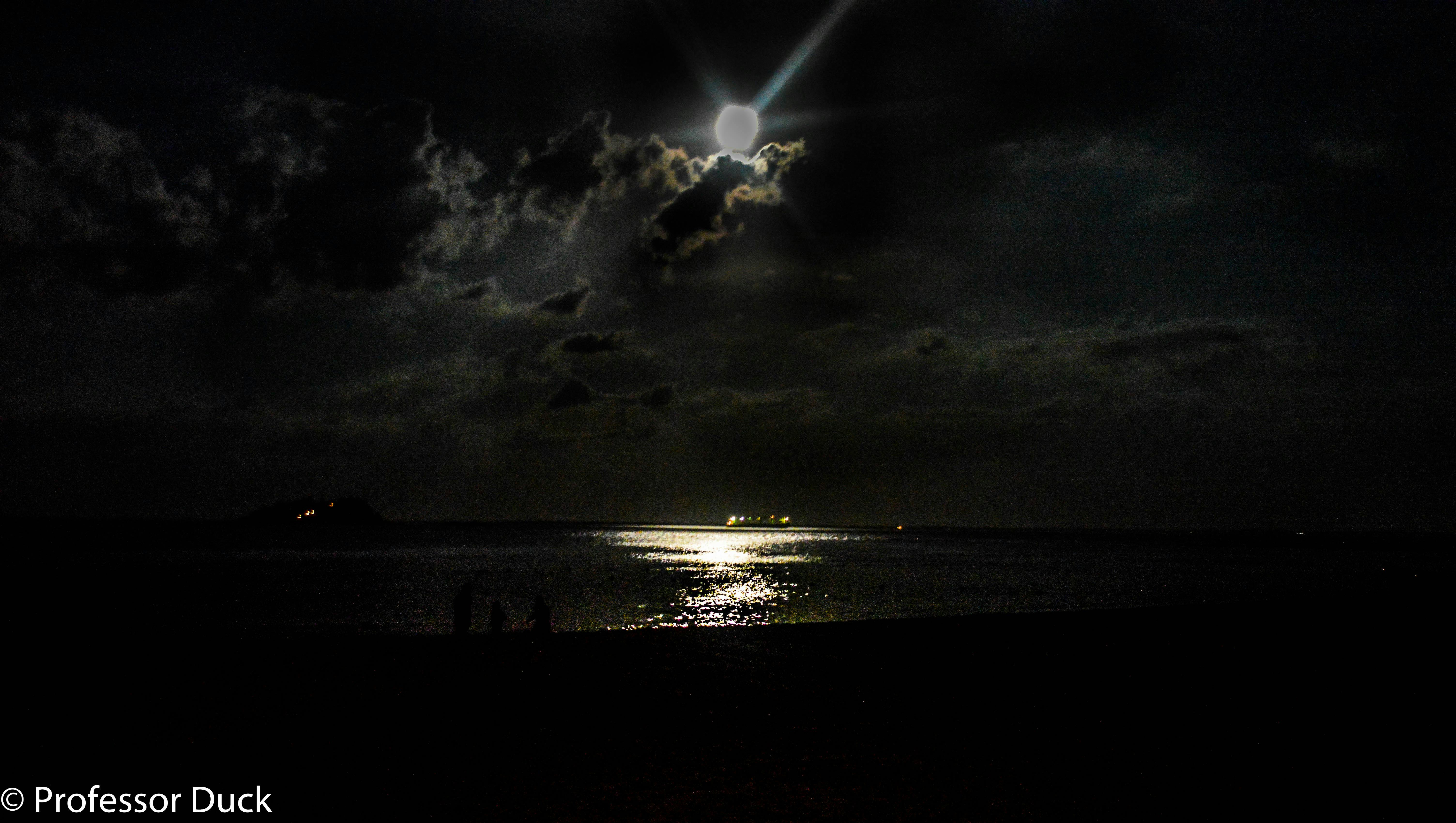 Free stock photo of Cloudy Moon, moon