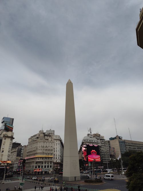 Free Historical Monument in a Plaza at Buenos Aires, Argentina Stock Photo